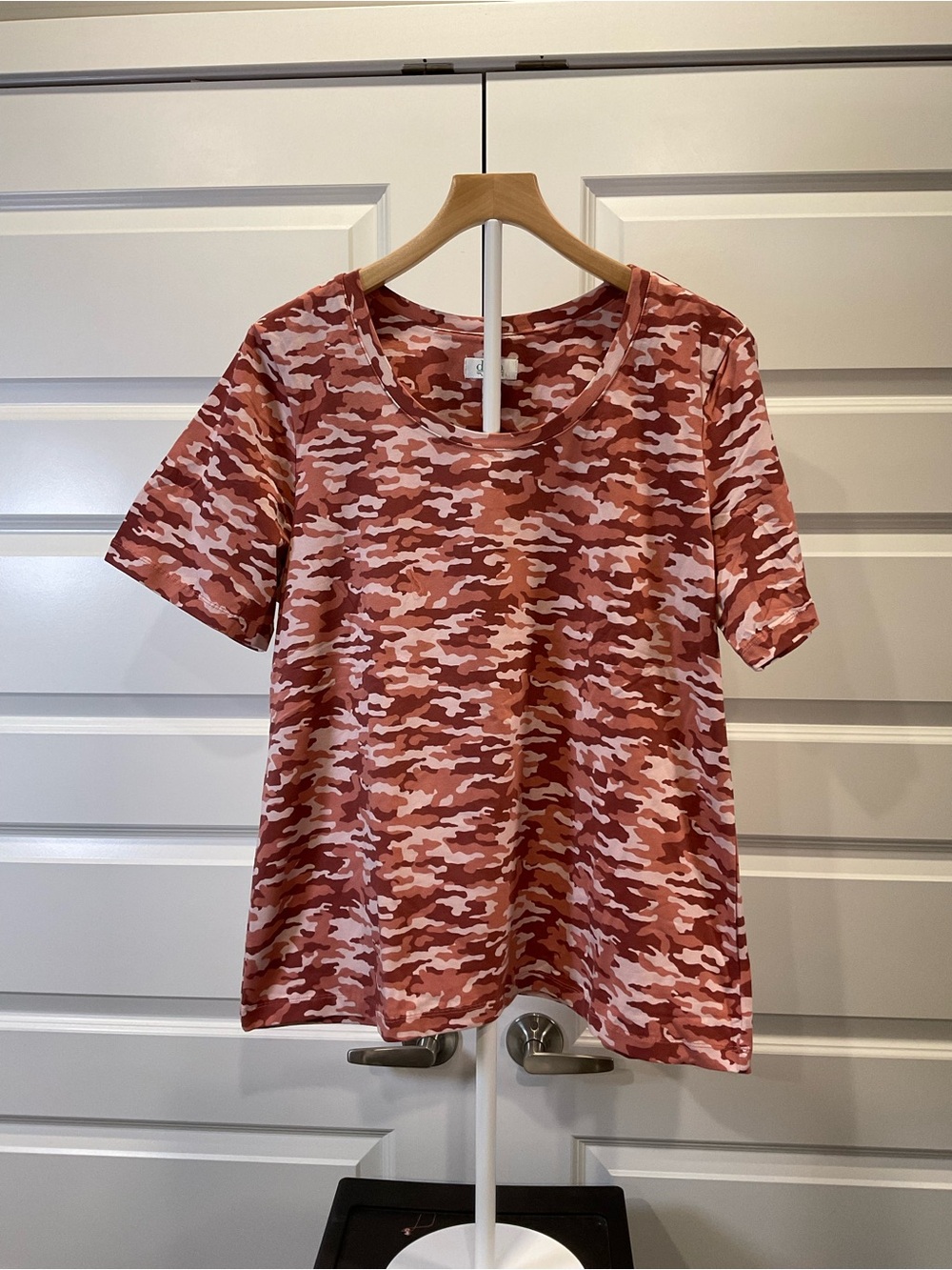 Pink Camo Short-Sleeve Tee - Women's Casual Top